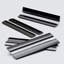 4x Black 100 mm Acrylic / Polycarbonate Low Profile Flexible Living Hinges