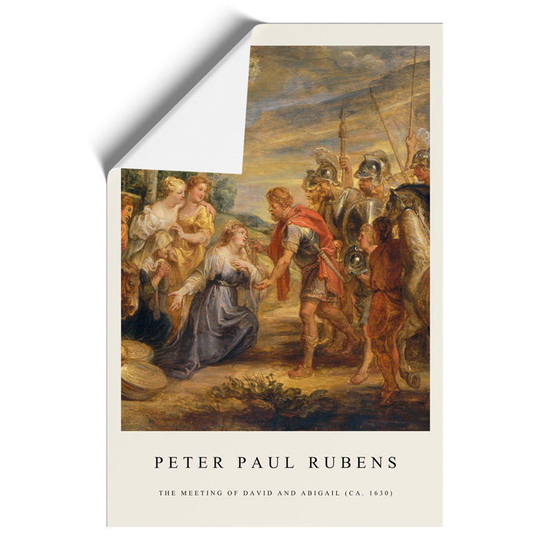 The Meeting of David and Abigail Print by Peter Paul Rubens - Frameless Print, 42cm H x 30cm W x 0.1cm D