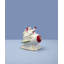 Holiday Figural Santa's Rocket Covered Candy Dish