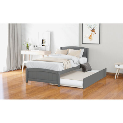 Lit plateforme simple avec lit gigogne