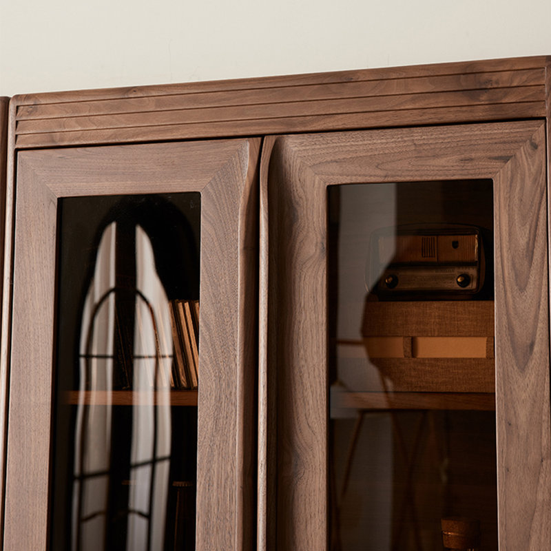 Nouvelle bibliothèque en bois massif de style chinois