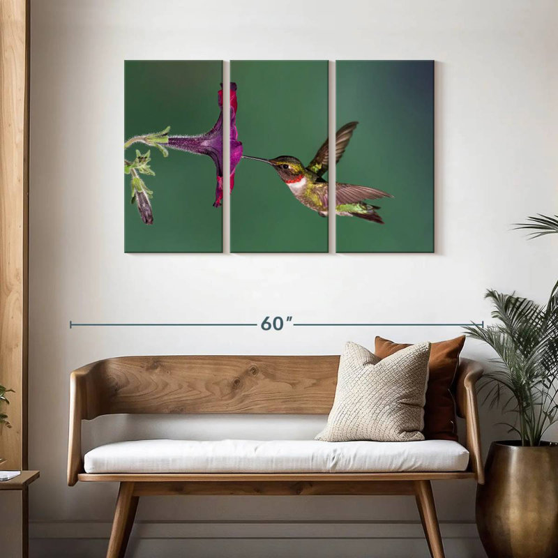 Brampt Nectar Sucking Hummingbird, 28" H x 45" W