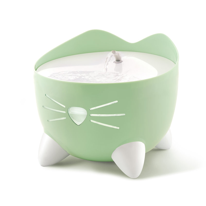 Mint Green Stainless Steel Cat Water Fountain