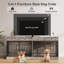 Meuble double pour 2 chiens de petite / moyenne taille - chenil d'intérieur, 4 tiroirs de rangement, bols à nourriture intégrés, meuble télé, assemblage facile, finition gris délavé-635734507