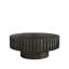Table basse noire moderne de 31,4 pouces avec aspect bois naturel, fonctionnalité polyvalente, assemblage confortable, structure stable, mobilité flexible, bon soutien du pouce, idéale pour différentes pièces de la maison,
