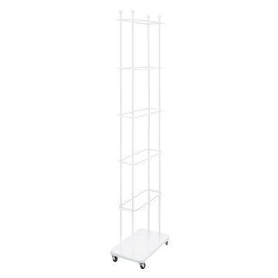 5-Tier Champagne Glass Rack With Wheels - Gold Metal Wine Holder For Parties, Weddings & Home Use