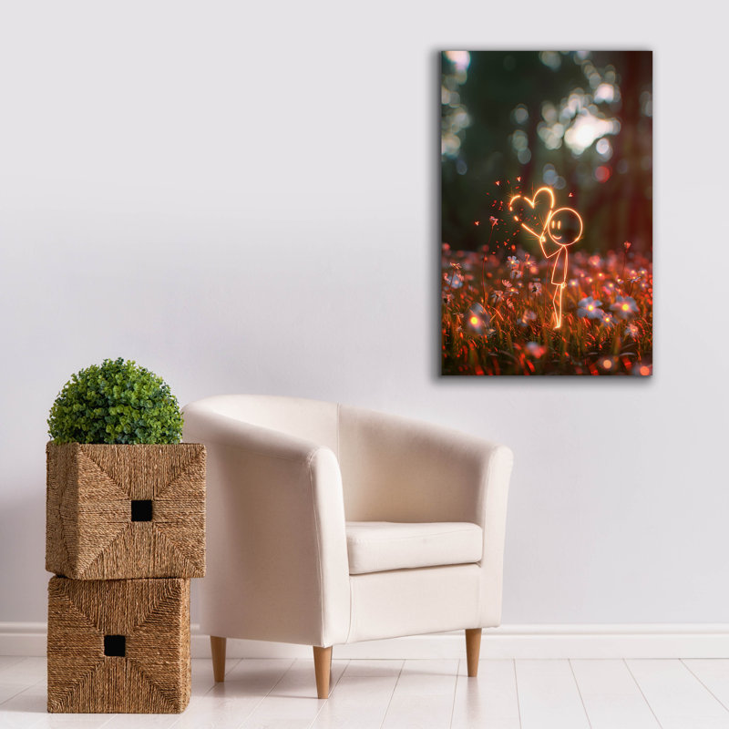 Epic Graffiti 'Valentines' by r3darch0n Canvas Wall Art, 40" H x 26" W x 1.5" D