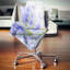 Barbecue fractal bleu clair - coussin imprimé abstrait-30628563-30628566