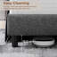 Size Modern Upholstered Bed Frame with Adjustable Square Tufted Headboard-99170190-125812896