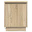 Bedside Cabinet With 2 Pcs 39 X 34.5 X 50 Cm-1400603448