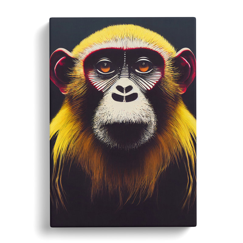 Magnificent Monkey - Wrapped Canvas, 76cm H x 50cm W x 3cm D