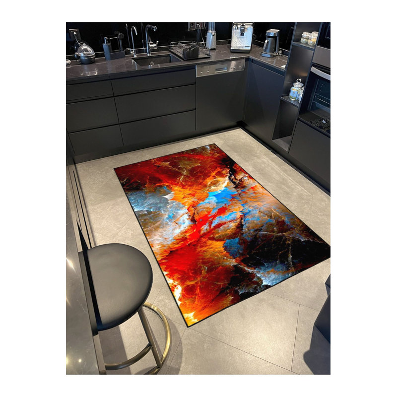 Tapis lavable à la machine Cosmic Space, Tapis de couloir 3 pi 3 po x 9 pi 10 po