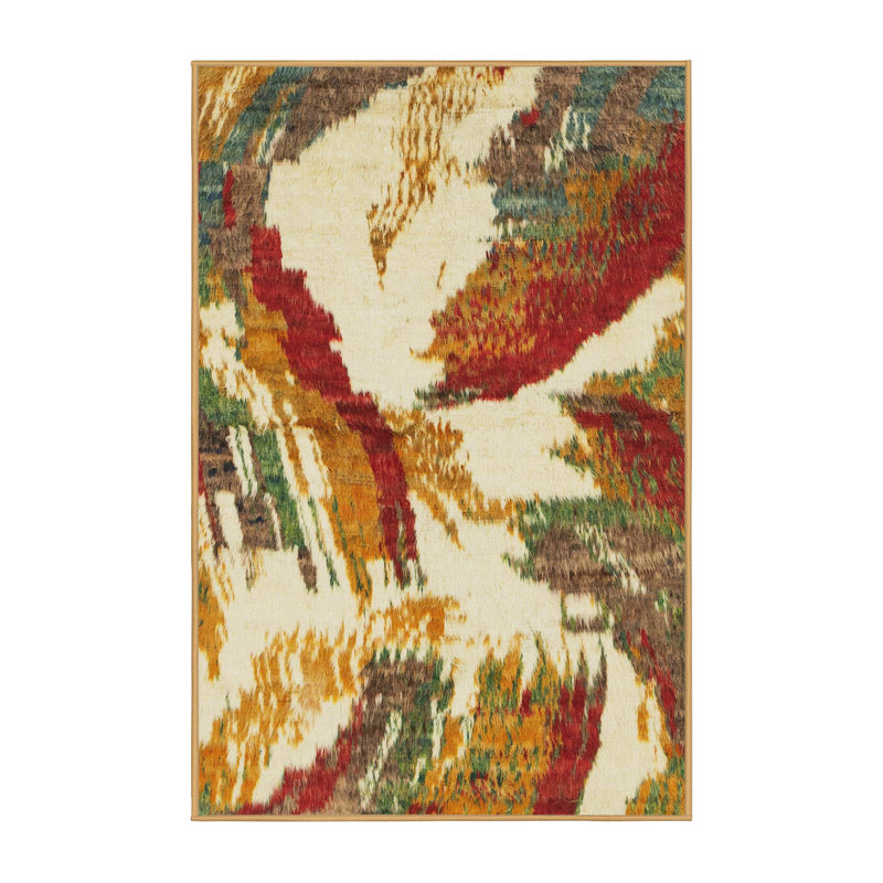 Tapis abstrait moderne, Rectangle 7 pi x 10 pi