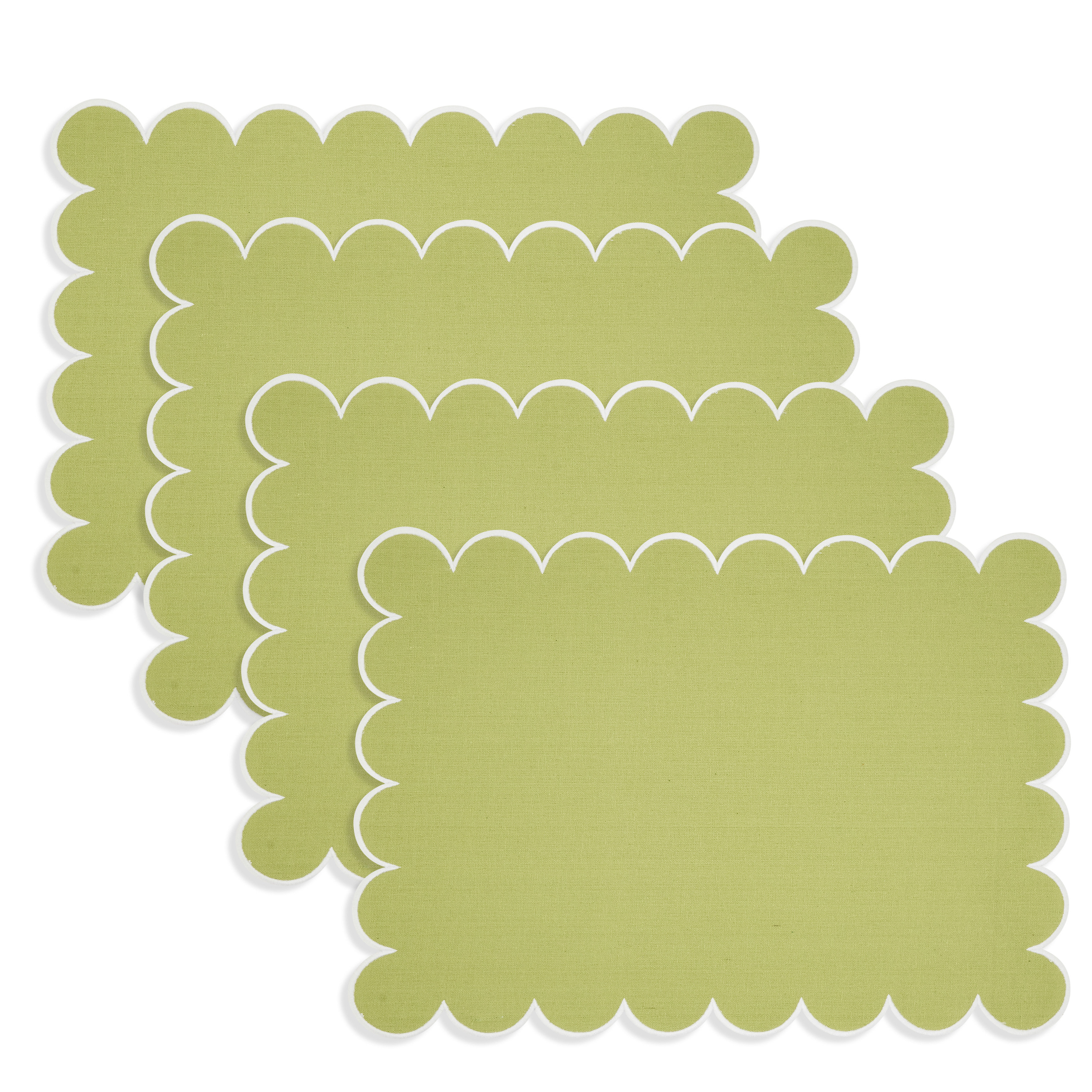 Birch Lane™ Eco Scallop Border Placemat (Set of 4) | Birch Lane