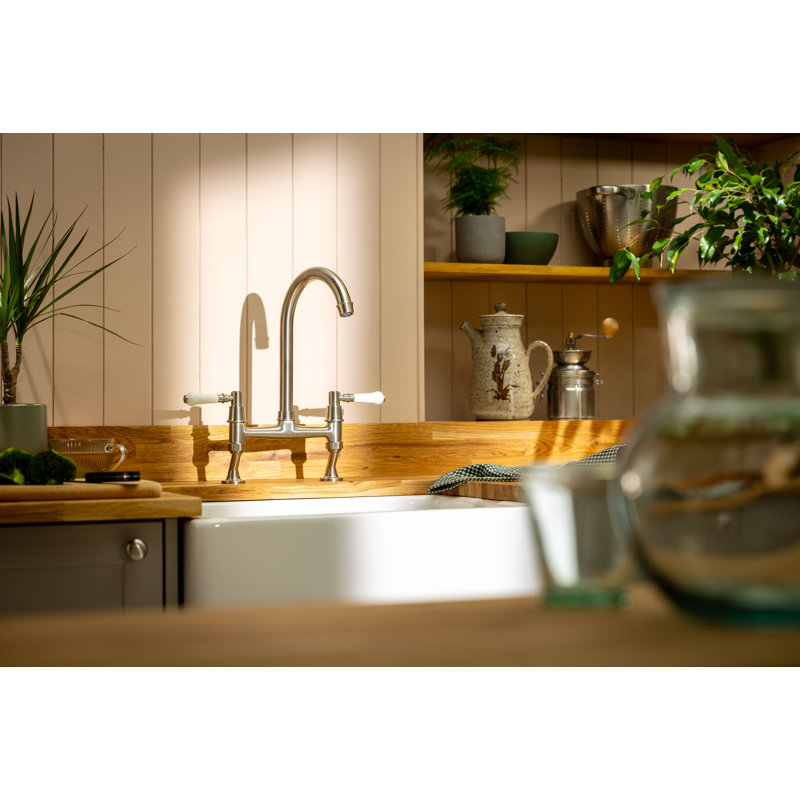Abode Designs Keswick Bridge Kitchen Faucet, Brushed Nickel