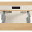 Îlot de cuisine extensible, armoire double face de 59,5 po de long, 2 tiroirs, prise de courant, compartiment de rangement latéral, blanc, extension 10,2 26 41,8 po, tablettes réglables, mécanisme de verrouillage en métal, mobile-2126751557
