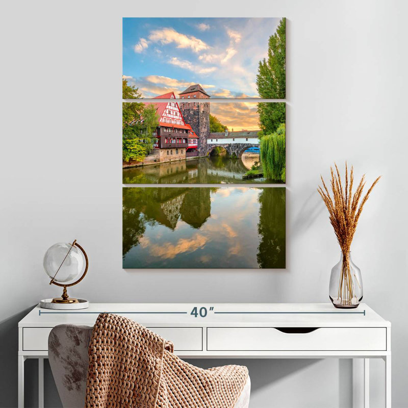 Masam Hangman's Bridge In Nuremberg, 32" H x 20" W
