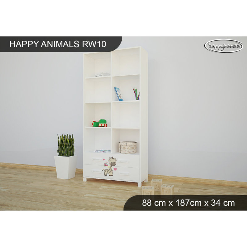 187cm H X 88cm W Animals Kids Cube, White