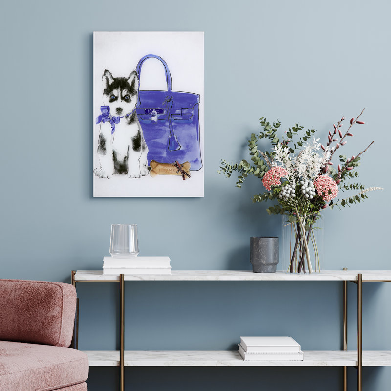 « husky », impression sur verre
