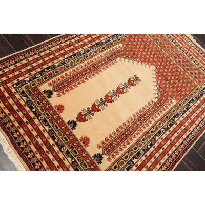 Kachet One-of-a-Kind 4'4" X 6'4" Wool Area Rug in Beige