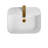 White Ceramic Countertop Sink - Easy To Install And Maintain In Bathrooms Modern Wash Basin Fits Well Various Bathroom Settings