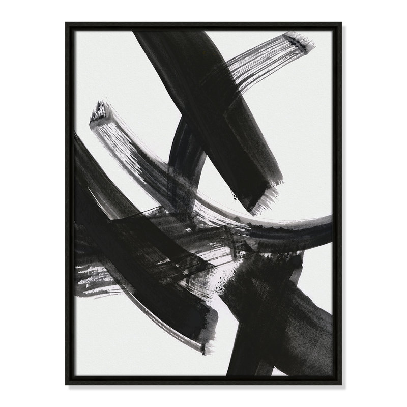 «Black Magic I Print» par Susan Jill, Espresso, H 25,5 po x l 19,5 po x P 2 po