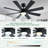 48 Inch Ceiling Fans With Lights And Remote/APP Control, Low Profile Ceiling Fan, 8 Blades,LED Dimmable, Reversible DC Motor, Noiseless Ceiling Fans For Bedroom Indoor/Outdoor Use-884105832
