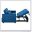 Lit escamotable 3 en 1 avec dossier inclinable et coussins, parfait pour un confort polyvalent et une conception peu encombrante.