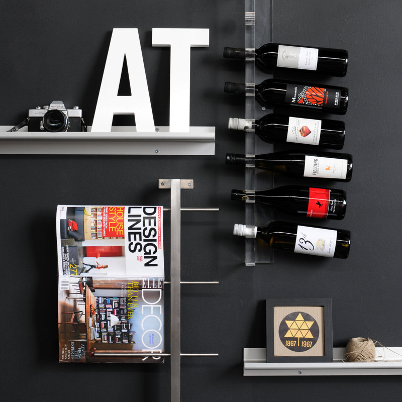 Acrylic Wine Bottle Rack in Clear