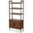 4-Tier Wood Bookcase with Doors