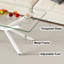 Table basse de 39,37 po en verre transparent rectangulaire, design élégant avec pieds en métal, table basse de salon-728033839