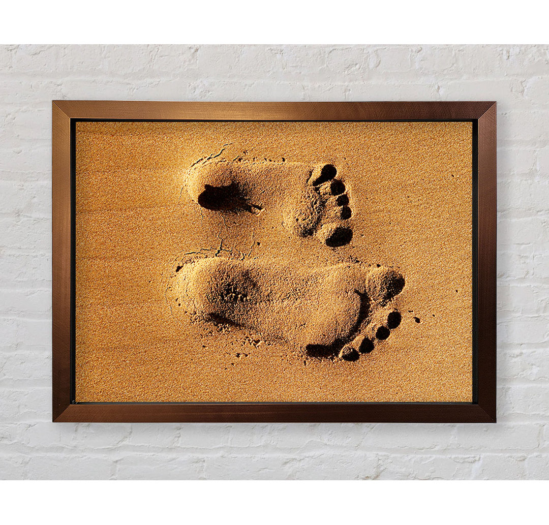 Footprints In The Sands Of Time - Einzelne Bilderrahmen Kunstdrucke