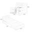 Canapé modulaire brun en similicuir avec rangement-1735581253