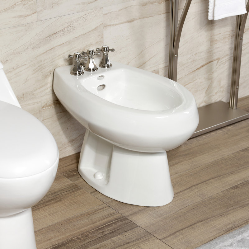 Robinet de bidet espacé vertical, Nickel brossé