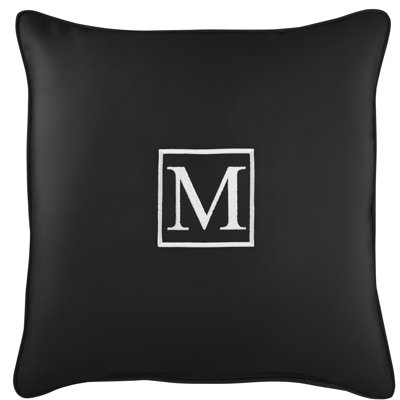 Kettil Embroidered Sunbrella® Outdoor Throw Pillow