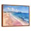 Évasion à  la plage en Italie : bleu et rose - Affiche murale de plage-708316653-708316643