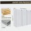 Armoire latérale de salle de bain 12 po, 3 portes à fermeture en douceur, conception à fixation flottante, 12 * 3 (emballage KD)