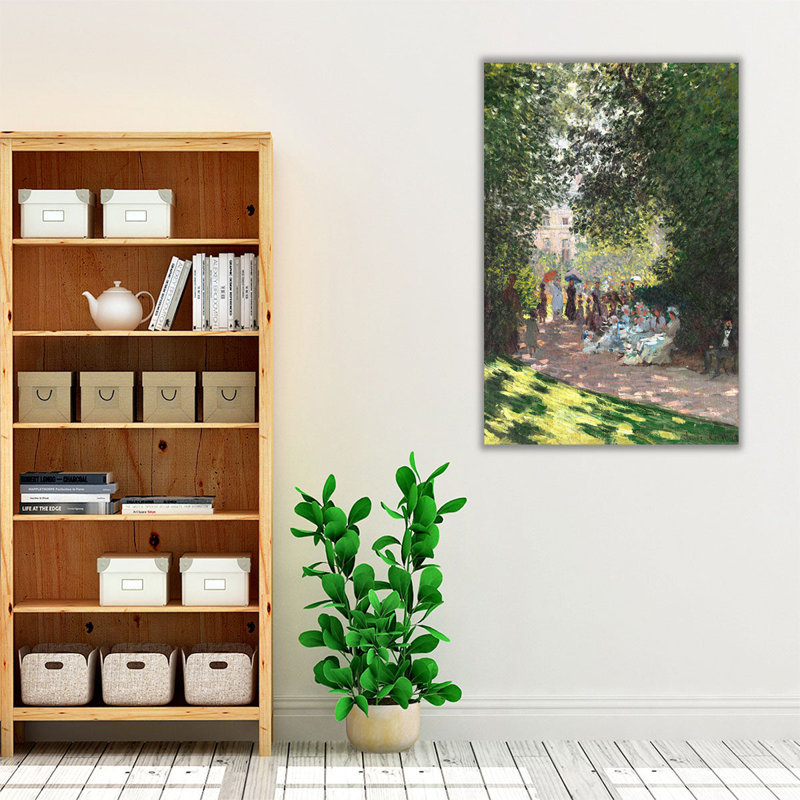 The Parc Monceau, 1878 - reproduction d'art sur toile, H 60 po x l 40 po