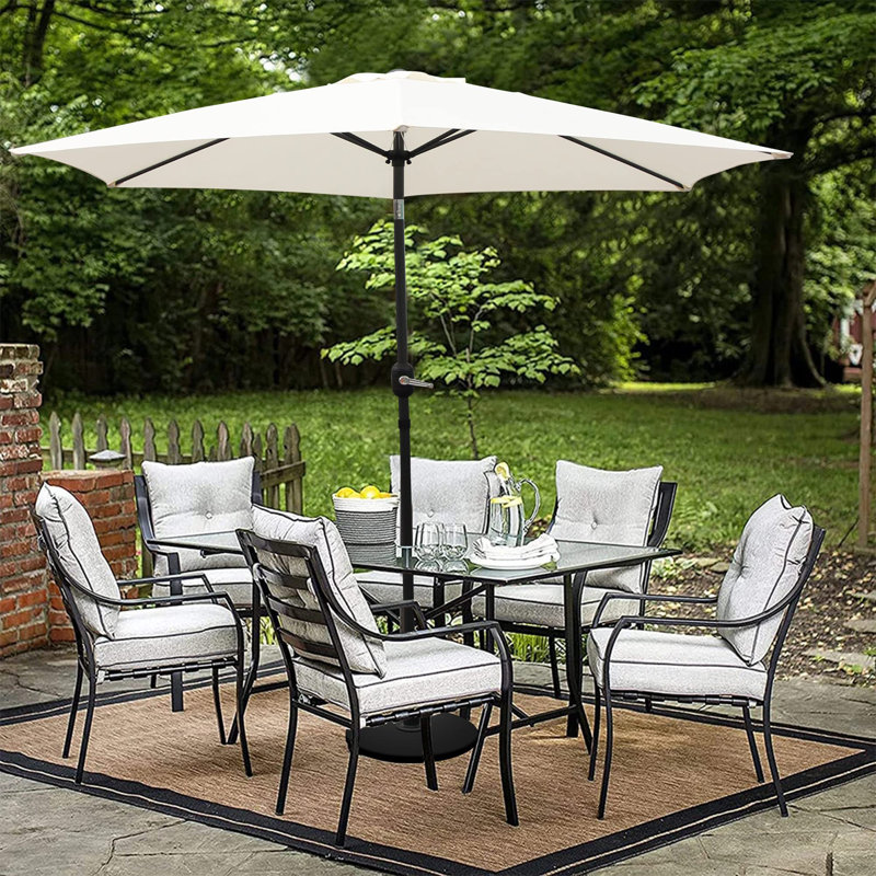 Arunas 2.7m Market Parasol, Cream