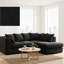 Jumbo Cord Upholstered Corner Sofa Small Back Cushion with Foot Stool -444416628-468277973