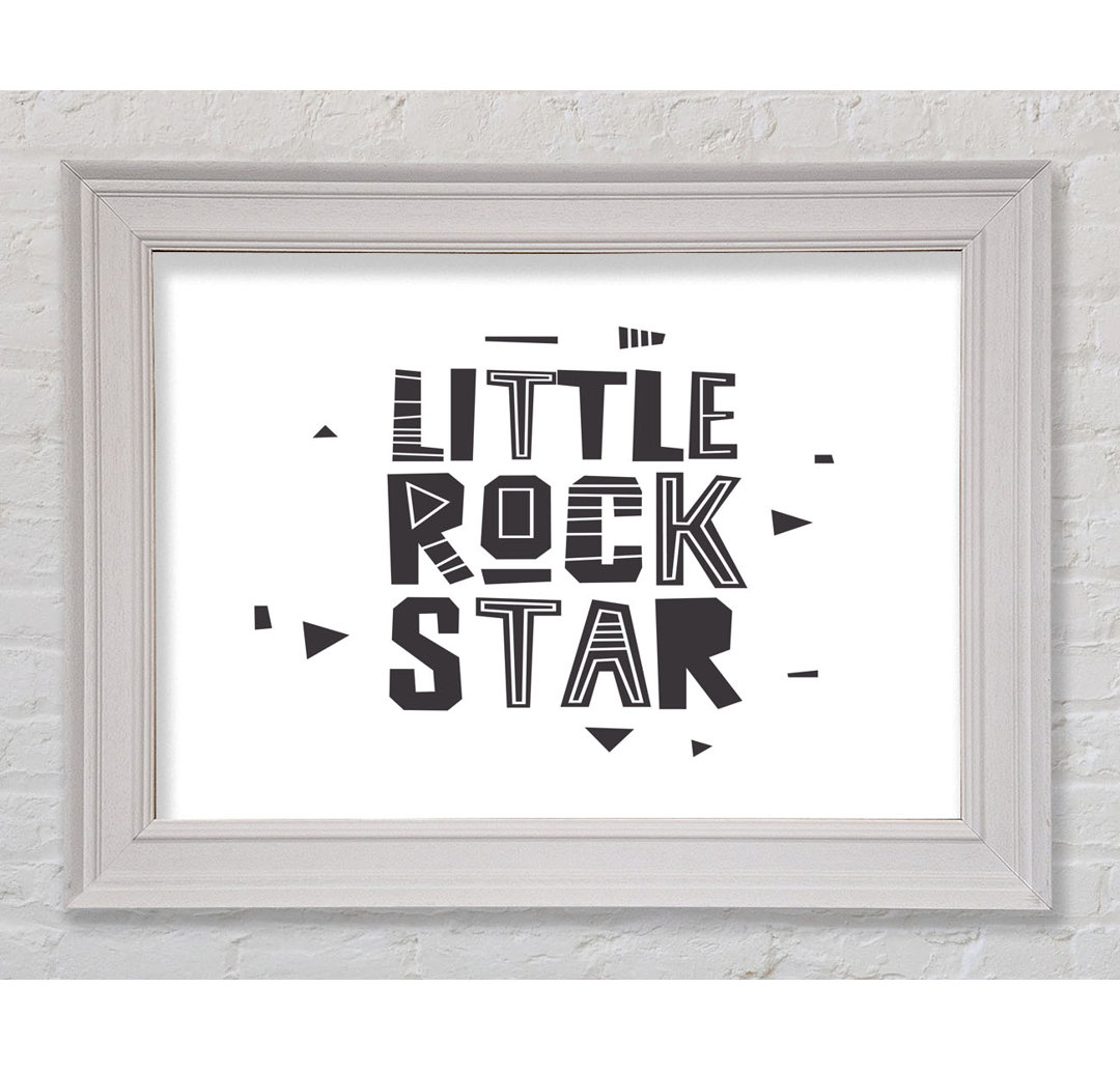 Little Rock Star Gerahmter Druck