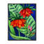 Aquarelle de fleurs rouges tropicales - peinture-1283074925-1283074899