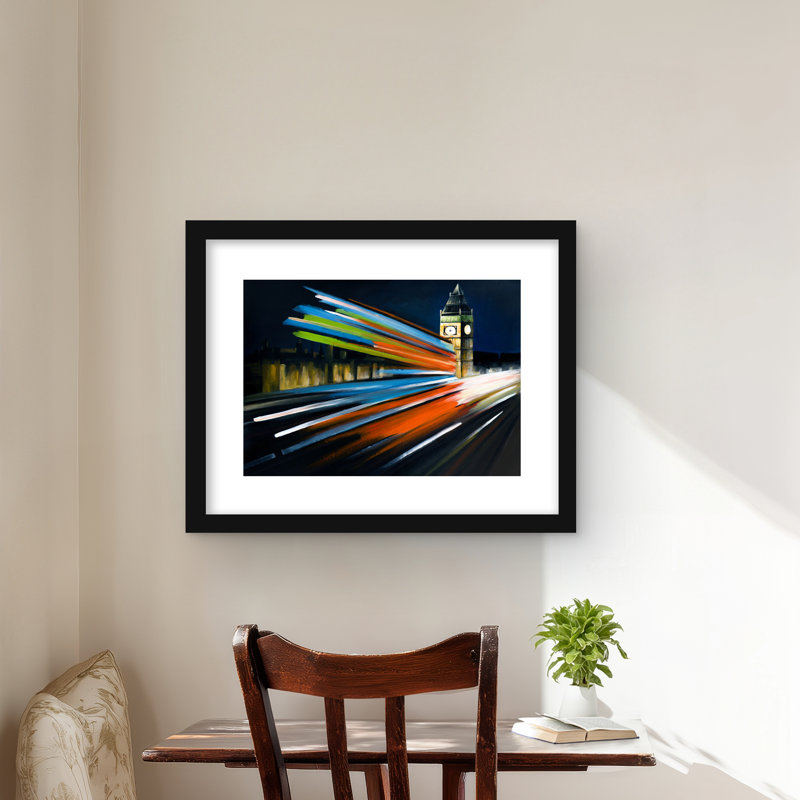 London Bus with Long Exposure - Contemporary Place, reproduction