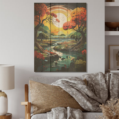 Arbre vibrant Baobab - Art Baobab sur bois de pin naturel