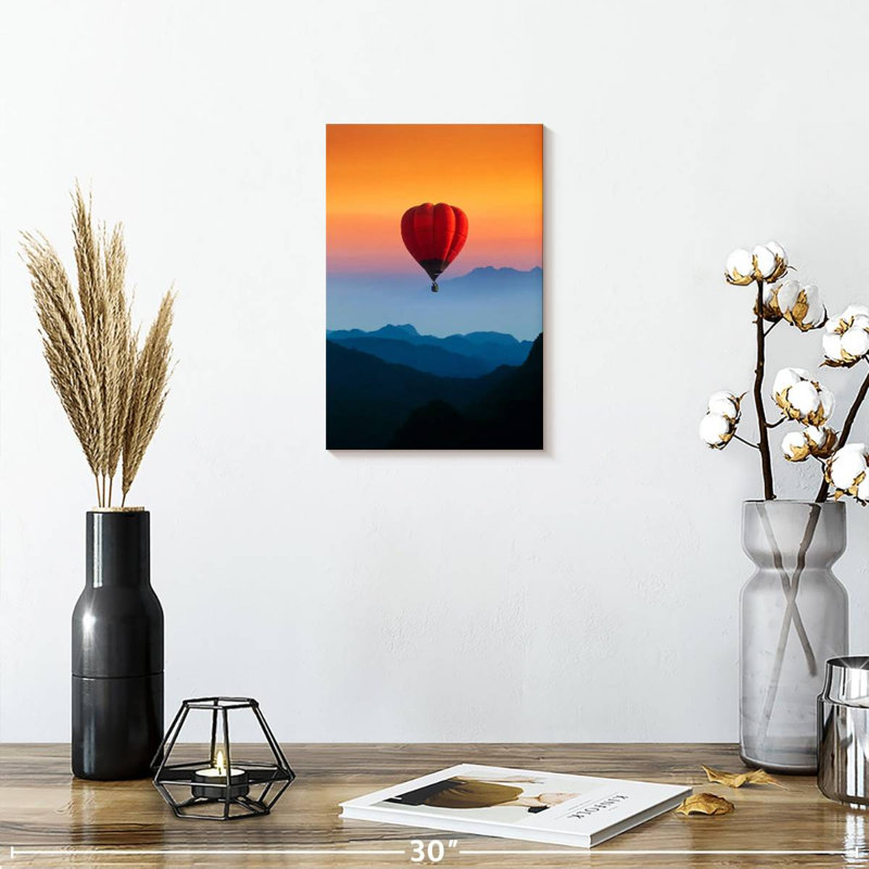 Mehar Hot Air Balloon Sunset Flight, 12" H x 8" W