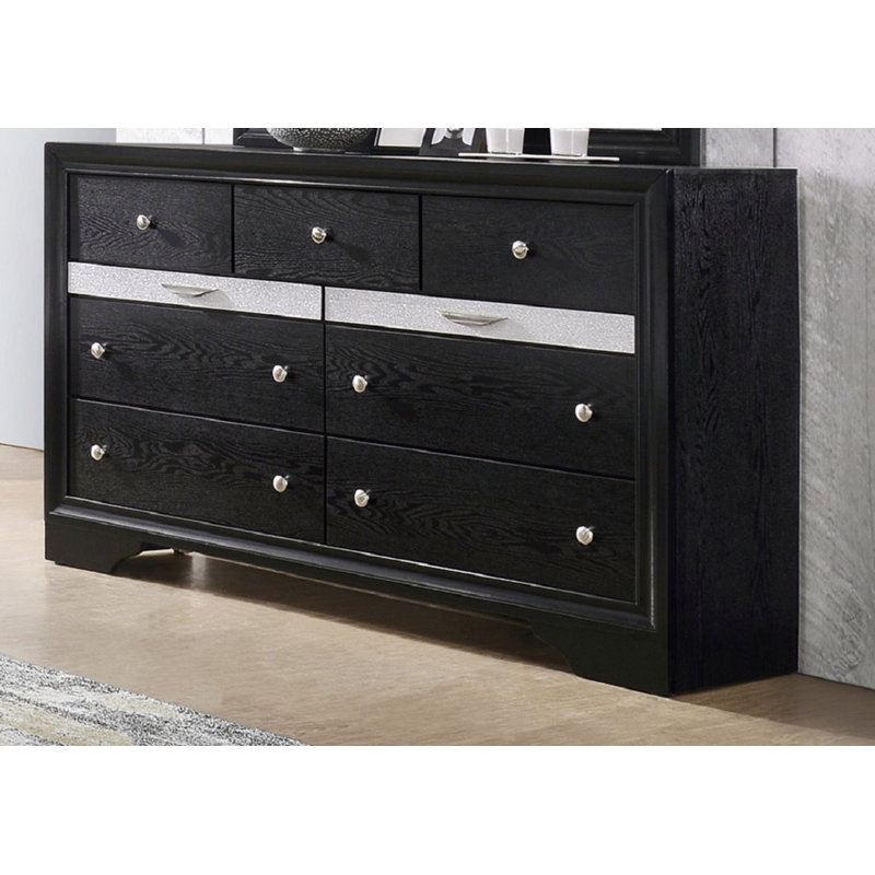 Commode moderne à 7 tiroirs avec plateau coulissant pour bijoutier pour chambre à coucher, commode de rangement pour chambre à coucher pour la maison