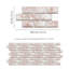 14cm W x 28cm L Aluminum Peel and Stick Subway Tile