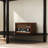 Half-Moon Rattan Console Table with 2 Drawers and Bottom Shelf-189271672