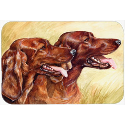 Caroline's Treasures Irish Setters Glass Cutting Board