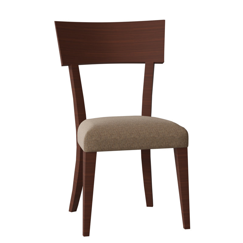Peter Francis 19.5'' H Upholstered Side Chair, Walnut, Bounty